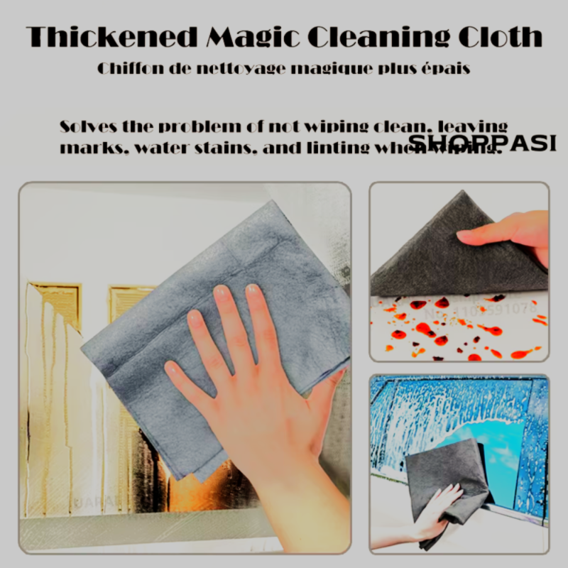1-20PCS Magic Cleaning Cloths Reusable Microfiber Washing Rags Car Window Mirror Wipe Towels Rag Household Kitchen Clean Tools