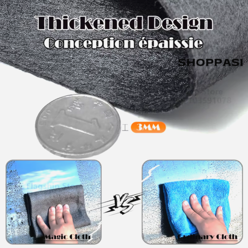 1-20PCS Magic Cleaning Cloths Reusable Microfiber Washing Rags Car Window Mirror Wipe Towels Rag Household Kitchen Clean Tools