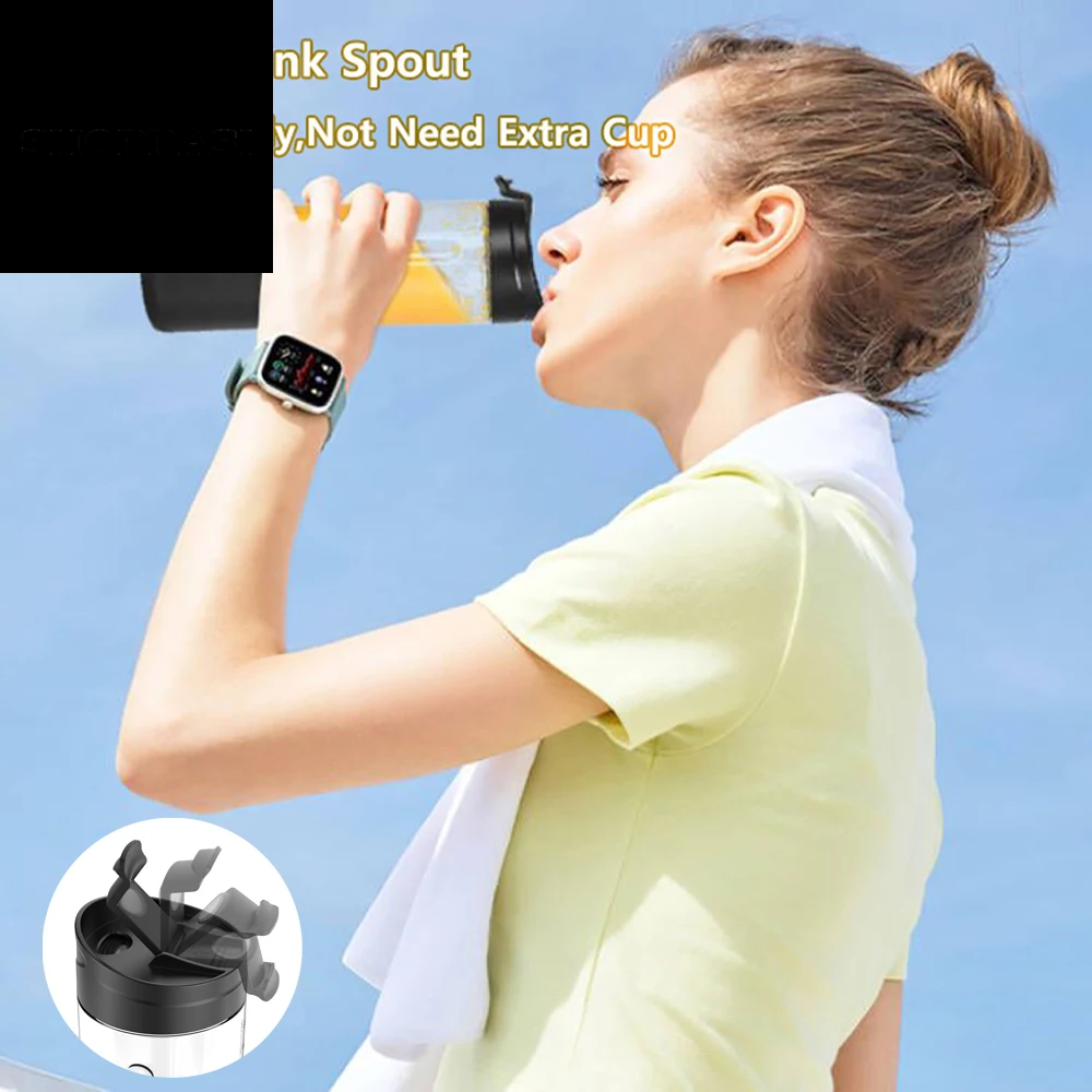 Portable Blender Mini Electric Fruit Juicer Mixer USB Rechargeable Smoothie Orange Fresh Juice Blender Portable Blender