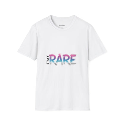 Stay Rare Unisex Softstyle T-Shirt - Trendy Graphic Tee for Unique Style