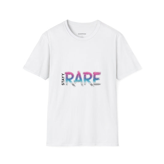 Stay Rare Unisex Softstyle T-Shirt - Trendy Graphic Tee for Unique Style